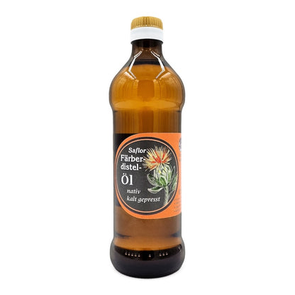 Färberdistelöl kaltgepresst – Linolsäure & Vitamin E