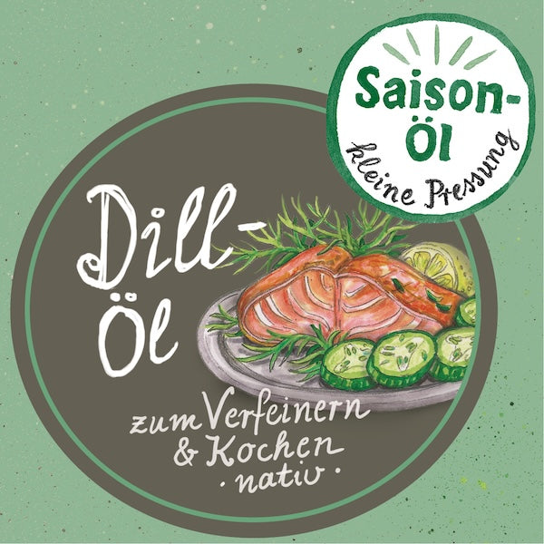 Dillöl kaltgepresst – aus Raps & Dill naturbelassen