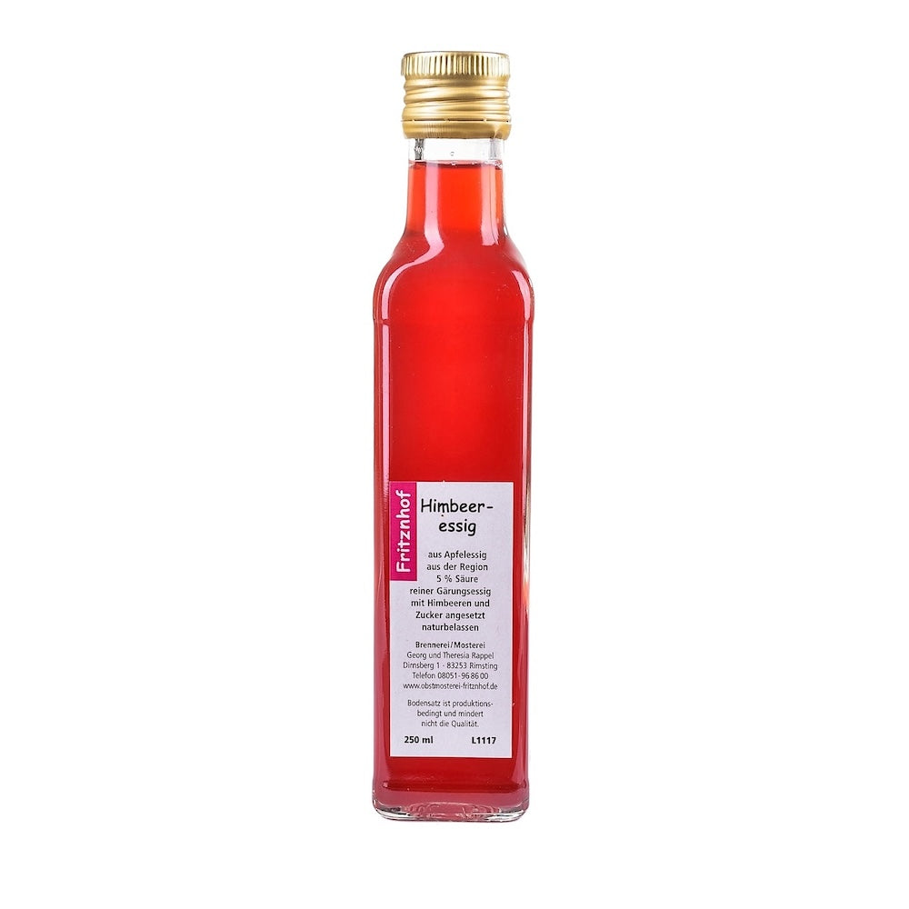 Himbeeressig in Glasflasche, 250 ml – Fritznhof